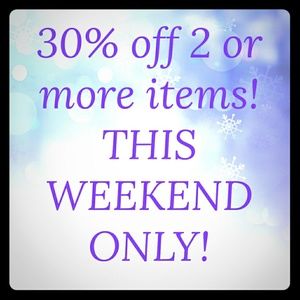 Extra discount this weekend only!